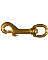 BOLT SNAP 1/2"RND SWIV EYE BRASS