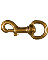 BOLT SNAP 3/4"RND SWIV EYE BRASS