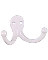 HOOK CLOTHES DOUBLE WHITE PK2