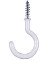 1-1/2" CUP HOOK WHITE VINYL