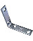 2-1/2" X  5/8" CORNER IRON ZINC