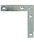 4" X 3/4" FLAT CORNER IRON ZINC