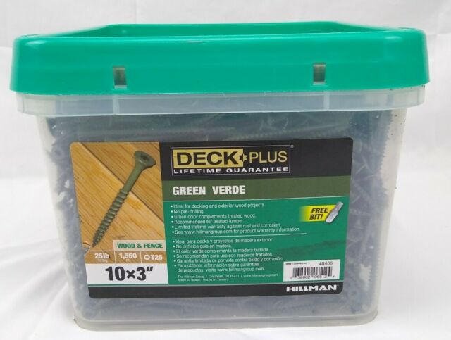 25LB 3x10GRN Deck Screw