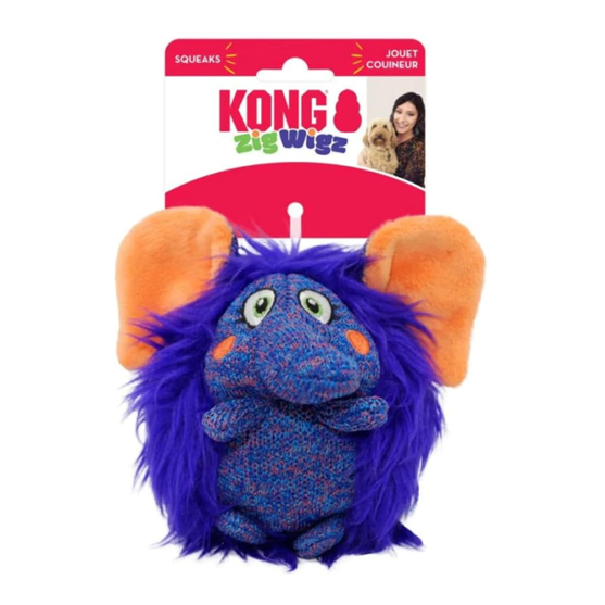 Kong Zigwigz Elephant Dog Toy Medium