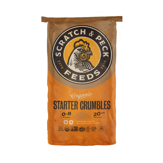 Scratch & Peck Organic Starter Crumble 35 lb
