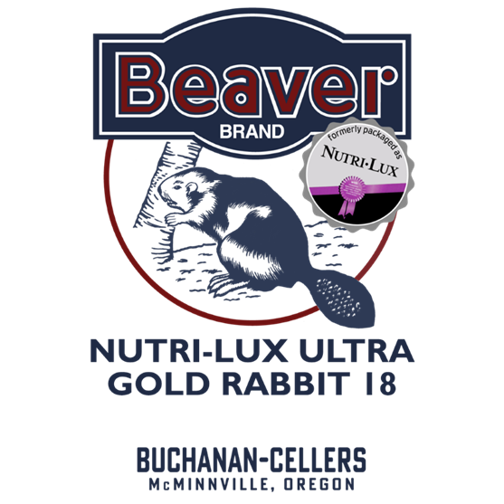 Beaver Brand Nutri-Lux Ultra Gold Rabbit 18% 40 lb