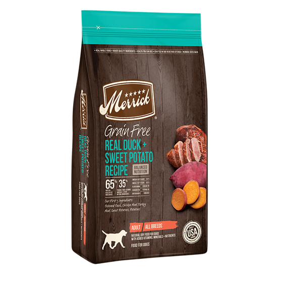 Merrick's Grain Free Duck & Sweet Potato 25 lb Dog Food