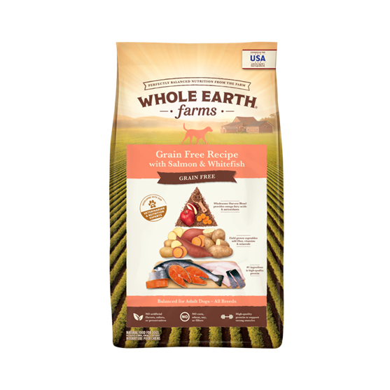 Merrick's Whole Earth Grain Free Salmon & Whitefish 25 lb Dog Food