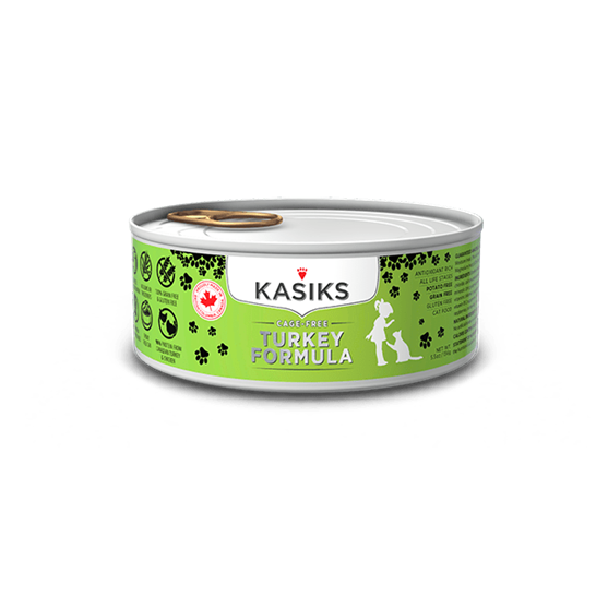 Kasik's Cage Free Turkey 5.5 oz Cat Food