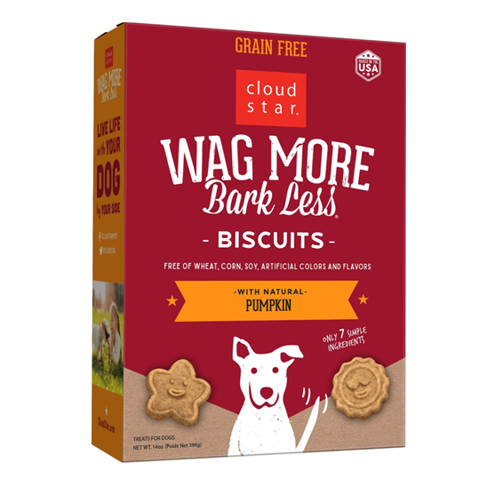 Cloud Star Wag More Bark Less Grain Free Pumpkin Baked Treat 14