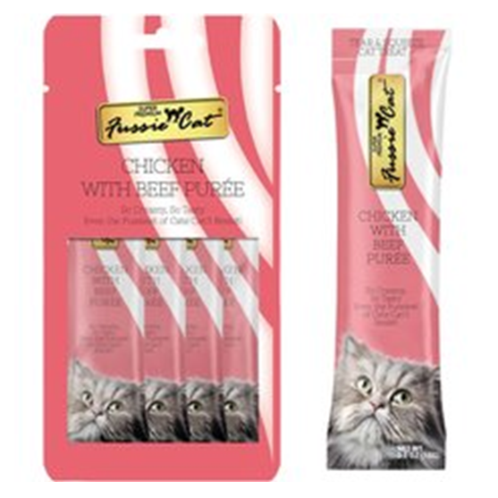 Fussie Cat Chick Beef Puree 2 oz