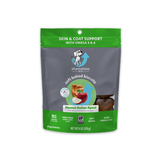 Shameless Pets Soft Biscuit Apple 6 oz