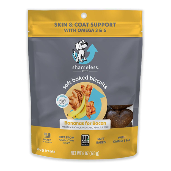 Shameless Pets Soft Biscuit Banana 6 oz