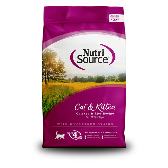 Nutri Source Chicken & Rice Cat & Kitten 16 lb Cat Food