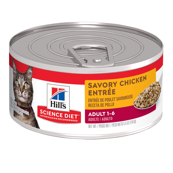 Science Diet Feline Adult Savory Chicken 5.5 oz Cat Food