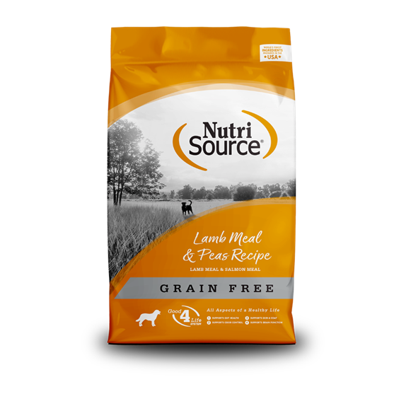 Nutri Source Grain Free Lamb All Life Stages 26lbs  Dog Food