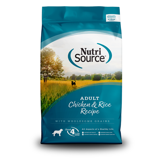 Nutri Source Adult Chicken Rice 4 lb Dog Food