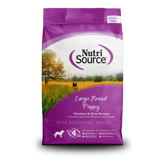 Nutri Source Chicken Rice Large Breed Puppy 26 lb Dog Food