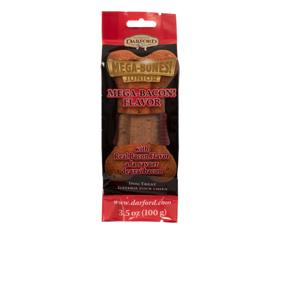 Darford Mega-Bones Mega Bacon Junior Dog Biscuit 3.5 oz