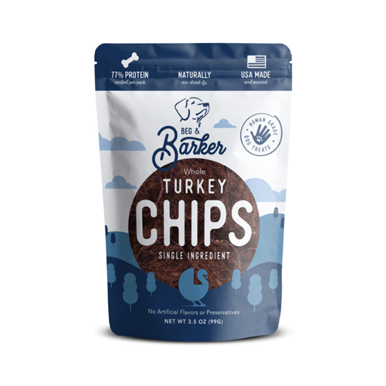 BEG & BARKER TURKEY CHIPS 3.5OZ