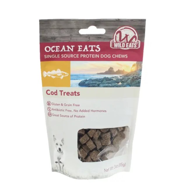 Wild Eats Cod Dog Treats 3 oz