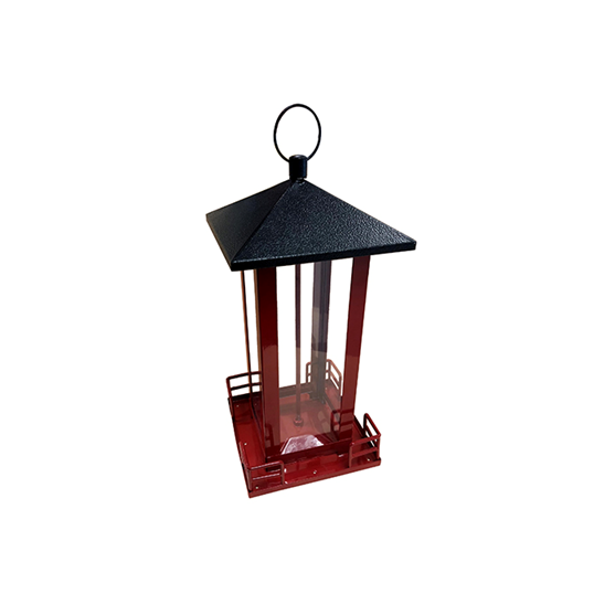 Heath Red Metal Bird Feeder