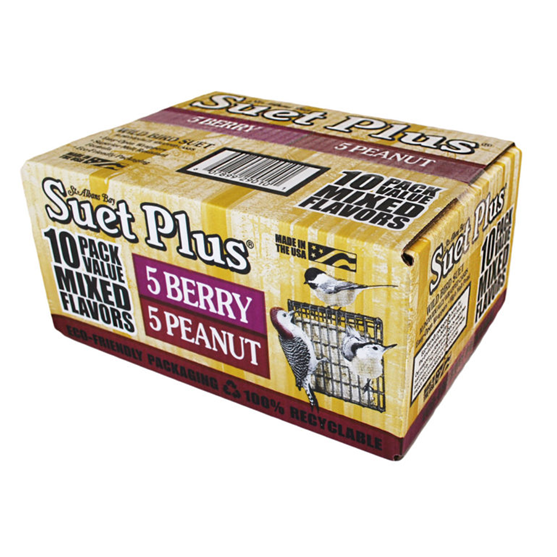 Suet Plus Mixed 10-Pk Suet Cakes