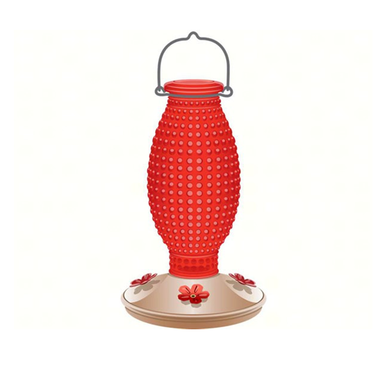 Perky-Pet Red Hobnail Hummingbird Feeder