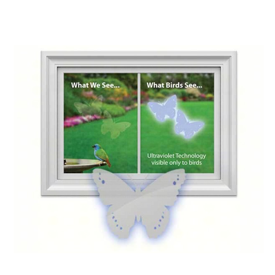 Window Alert Butterfly Window Decal