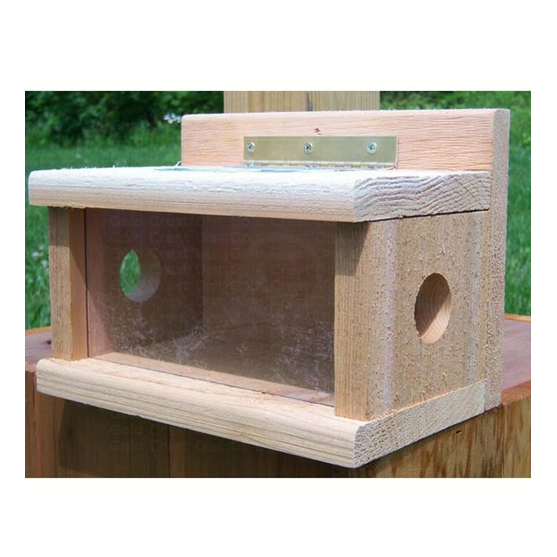 Songbird Essentials Post Mount Blue Bird Feeder