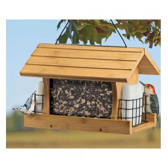 Woodlink Bamboo Ranch Feeder with Suet Holders