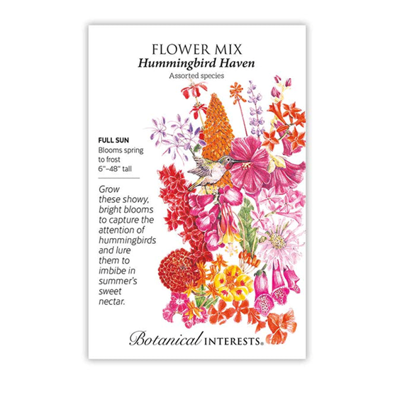 Botanical Interests Hummingbird Haven Flower Mix