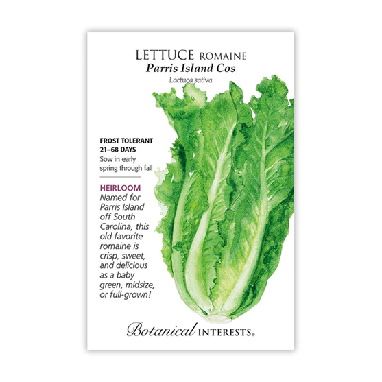 Botanical Interests Lettuce Romaine Parris Island