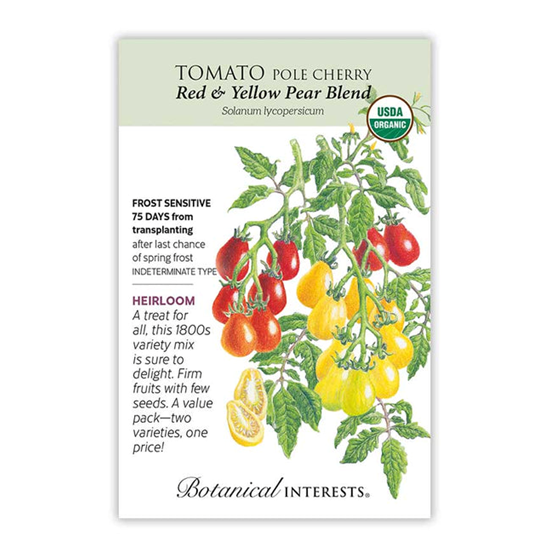 Botanical Interests Tomato Cherry Red/Yellow Pear