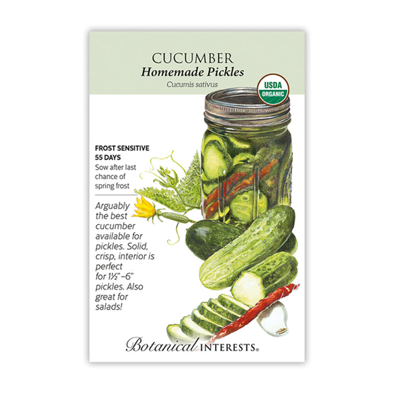 Botanical Interests Cucumber Homemade Pickles