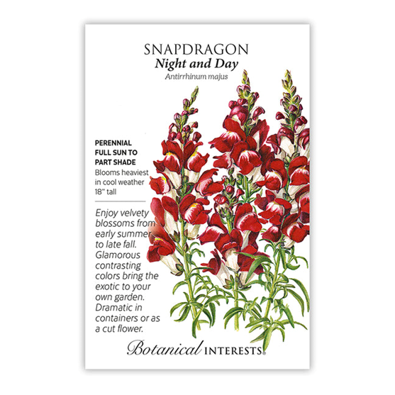 Botanical Interests Snapdragon Night And Day