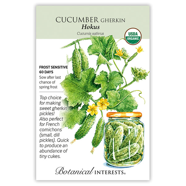 Botanical Interests Cucumber Hokus Gherkin