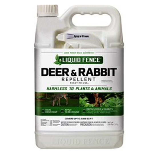 Liquid Fence Deer and Rabbit Repellant Ready to Use Gallon