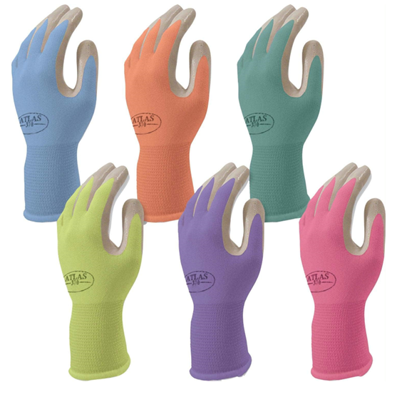 Atlas Nitrile Gloves 370 Womens Extra Small Assorted Colors