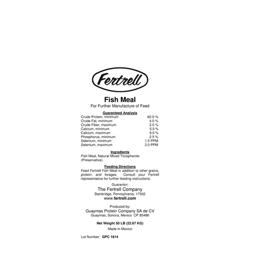 Fertrell Fish Meal Feed Grade 50 lb