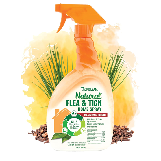 TropiClean Flea and Tick Spray Home 32 oz