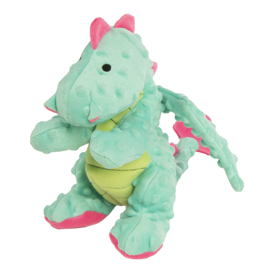 Go Dog Dragon Plush Seafoam Large