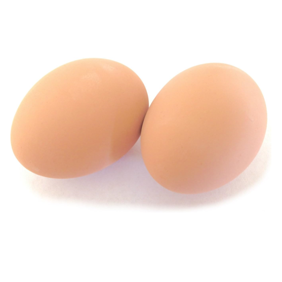 Ceramic Chicken Eggs Brown Each