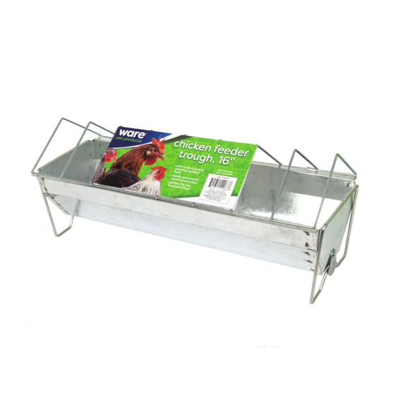 Ware Trough Feeder Galvanized Med 16"