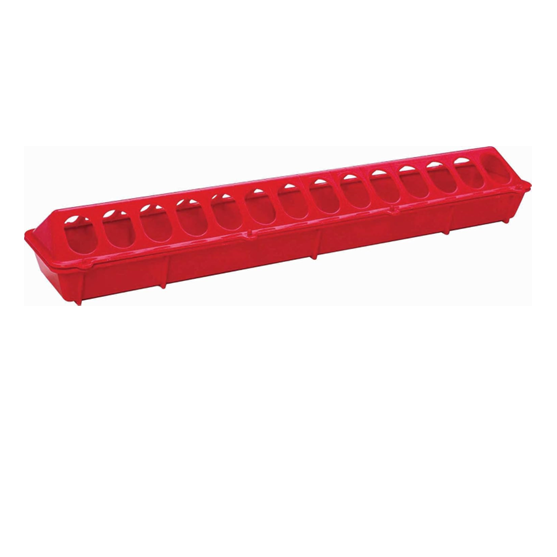 Miller Manufacturing Fliptop Feeder Plastic Red 20"