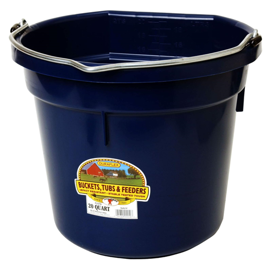 Miller Manufacturing  Flat Back Pail 22qt Navy