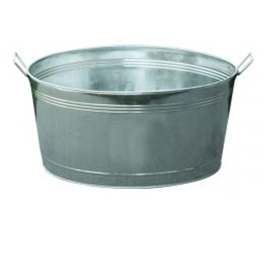 Wash Tub Round Galvanized 17gal Dover