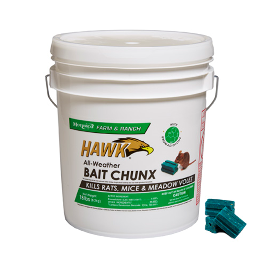 Motomco Hawk Poison Chunx 9 lb Pail