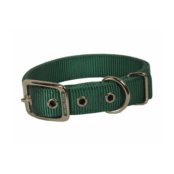 Hamilton Collar Double 1"X24" Green