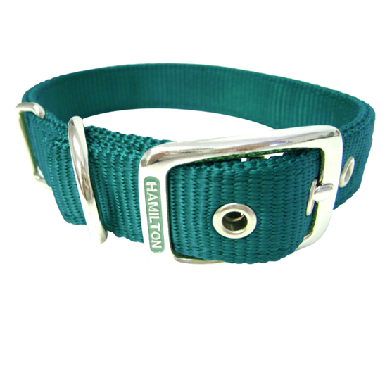 Hamilton Double Collar Dark Green 1"X28"